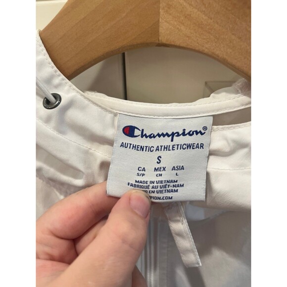 Yale Champion size small rain jacket Ivy League  sweatshirt hoodie windbreaker - Picture 3 of 5